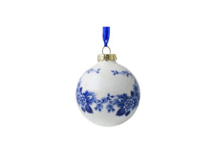 Kerstbal Delfts Blauw DIY 7 cm