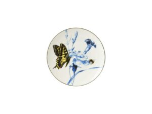 Wandbord vlinder en bij 16 cm