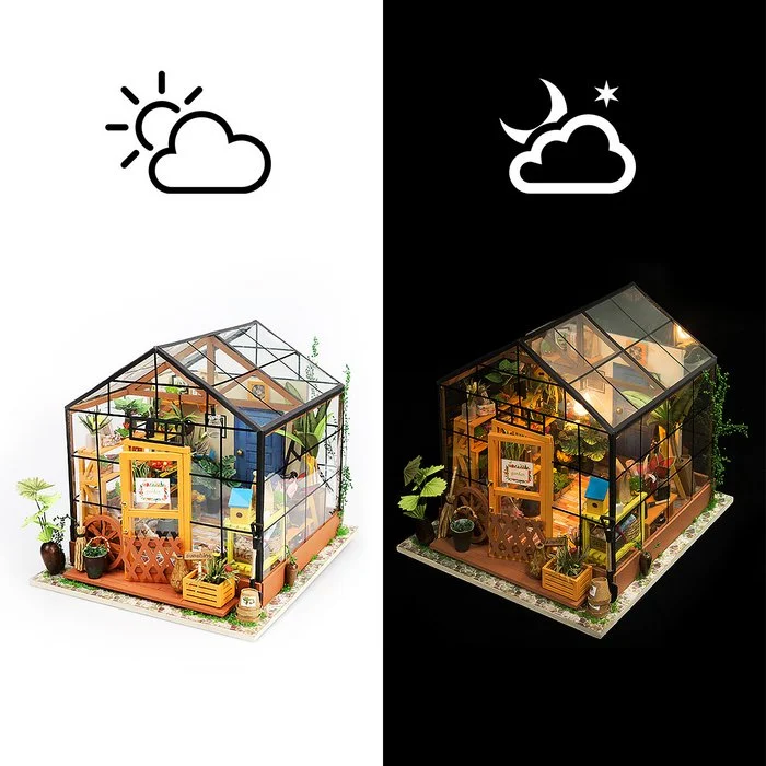 Rolife DIY modelbouw Miniatuur bouwpakket Cathy's Flower House, DG104 - Afbeelding 3