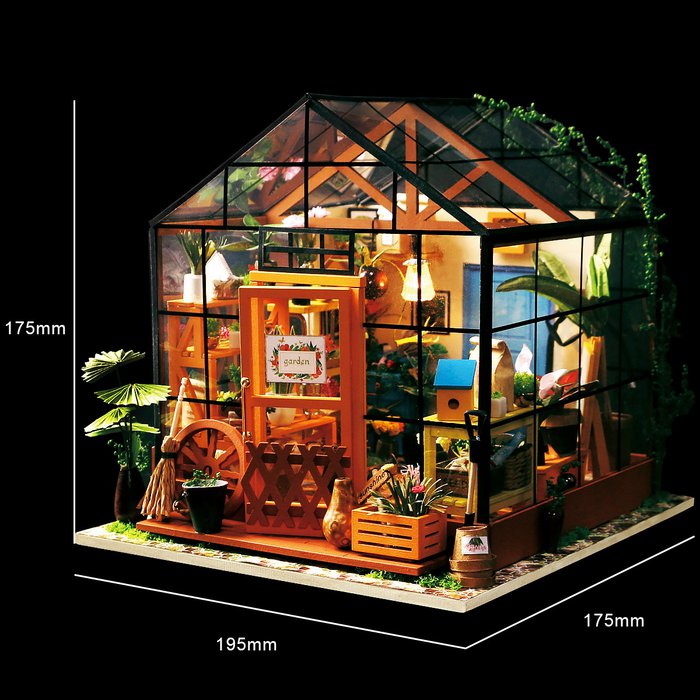 Rolife DIY modelbouw Miniatuur bouwpakket Cathy's Flower House, DG104 - Afbeelding 7