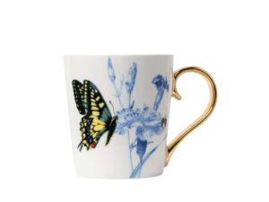 Mok met de vlinder Koninginnepage goud