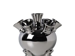 Tulpenvaas op pootjes- Chroom 18,5 cm