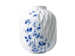 Blauw Vouw Vaas XL, 25 cm